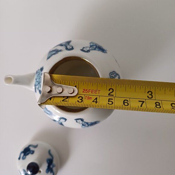 Gorgeous 1985 Franklin Mint KANGXI Fine Porcelain Japanese Mini Teapot - Picture 10 of 10